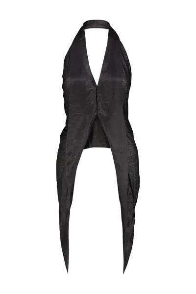 Rick Owens Wishbone Halter Top Clothing In Black