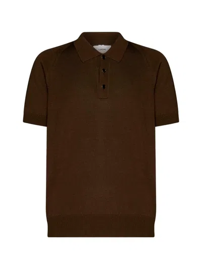 Lardini Polo Shirt In Brown