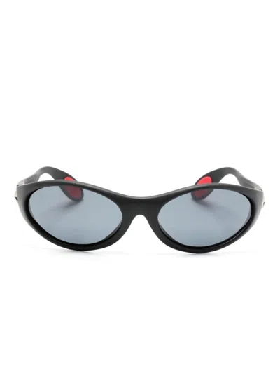Coperni Cat-eye Logo-engraved Sunglasses In Black
