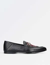 GUCCI Kingsnake leather loafers,5120-10004-1140500109