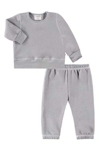Paigelauren Unisex Fleece Loungewear Set - Baby In Gray
