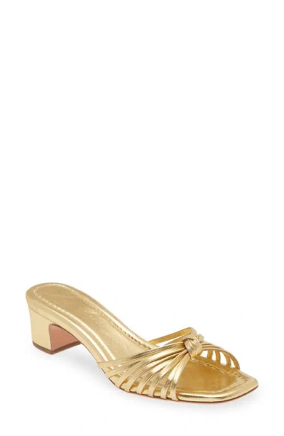 Loeffler Randall Hazel Slide Sandal In Gold