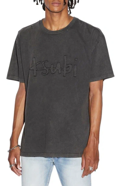 Ksubi Men's Biggie Faded Logo T-shirt In Black