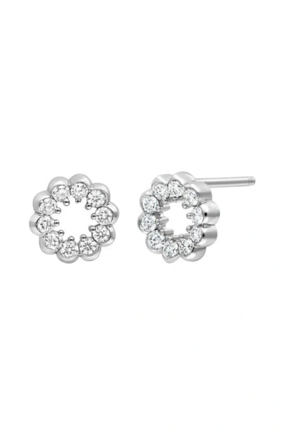 Bony Levy Liora Diamond Open Circle Stud Earrings In 18k White Gold