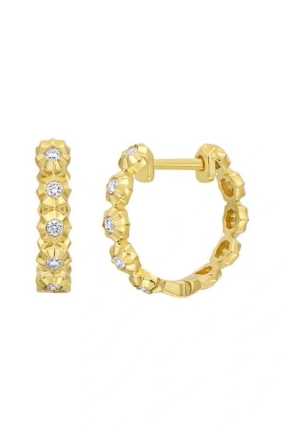Bony Levy Monaco Diamond Hoop Earrings In 18k Yellow Gold
