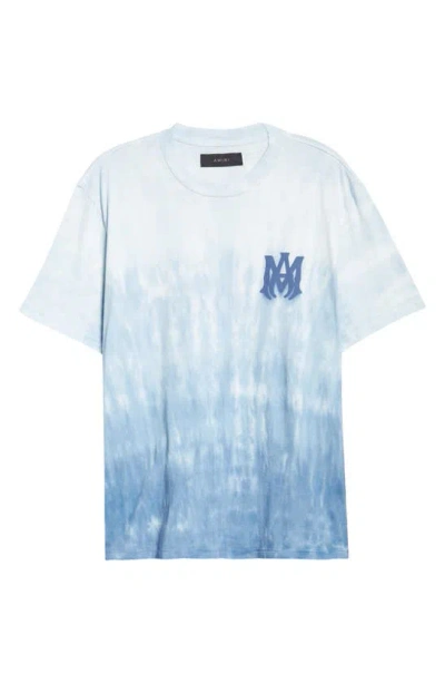 Amiri Blue Dip Dye T-shirt In Ashley Blue