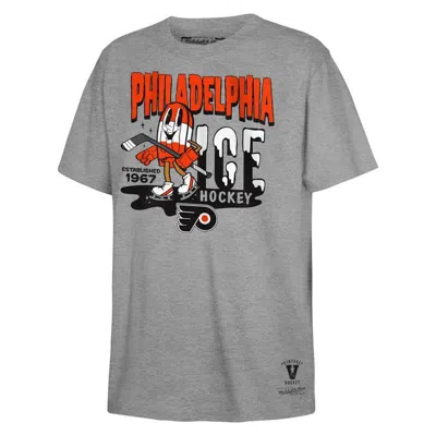 Mitchell & Ness Kids' Youth  Grey Philadelphia Flyers Popsicle T-shirt