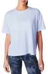 Sweaty Betty Relaxed Fit Draped T-shirt In Salt Blue