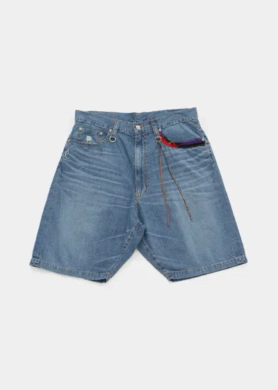 Mastermind Japan Indigo Mj Light oz Denim Shorts