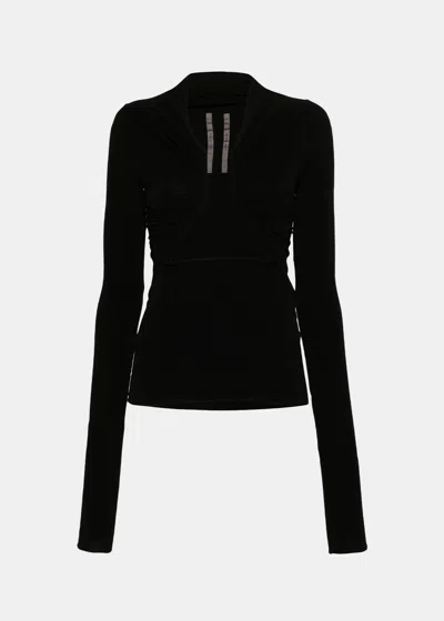 Rick Owens Cut-out Detail Sweater In Black