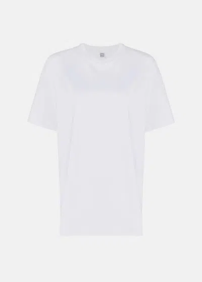 Totême T-shirt Mit Rundem Ausschnitt In Off-white