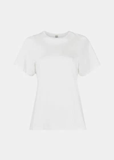 Totême Toteme White Curved Seam T-shirt