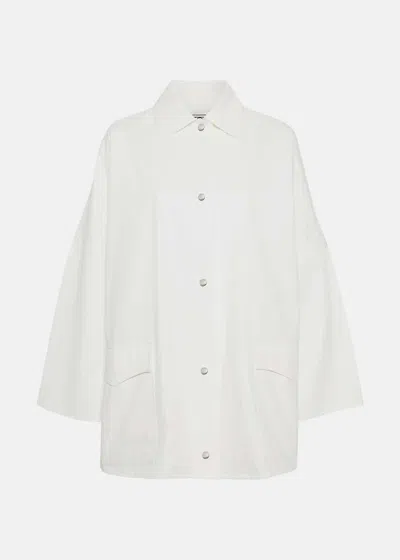 Totême Organic-cotton Shirt Jacket In White