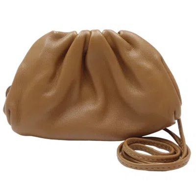 Bottega Veneta Pouch Brown Leather Clutch Bag ()