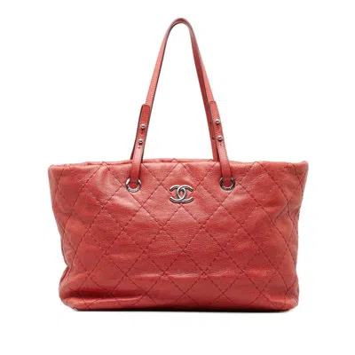 Pre-owned Chanel - Pink Leather Tote Bag ()