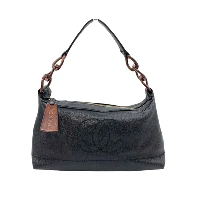 Pre-owned Chanel Cross-body Bag Black Leather Handbag ()