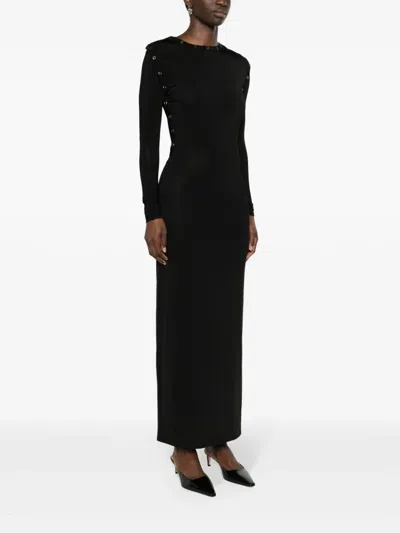 Y/project Long Dress With Removable Sleeves In Black