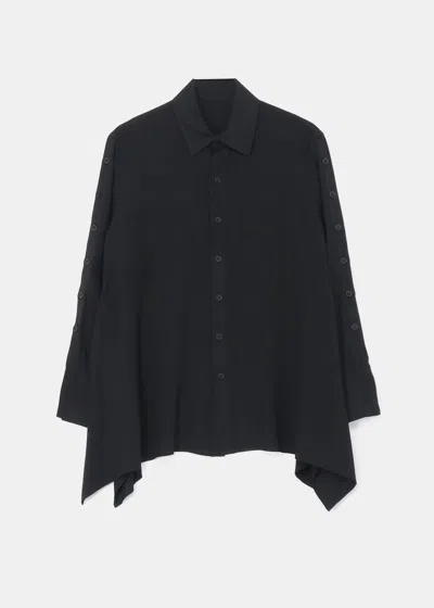 Yohji Yamamoto Black Opened Sleeve Blouse