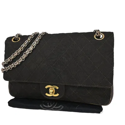 Pre-owned Chanel Matelassé Brown Canvas Shoulder Bag ()