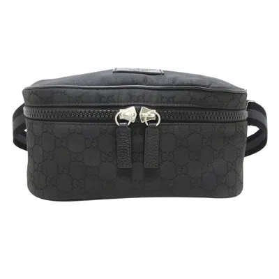 Gucci Gg Pattern Black Synthetic Clutch Bag ()