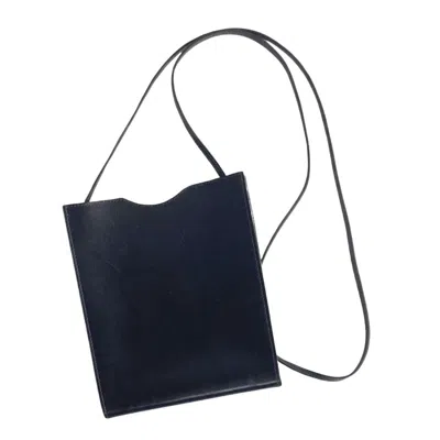 Hermes Hermès Onimetou Navy Pony-style Calfskin Shoulder Bag () In Black