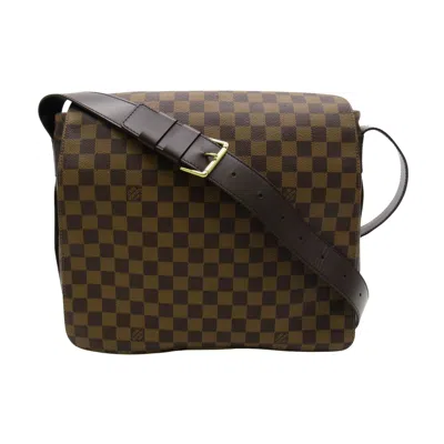 Pre-owned Louis Vuitton Bastille Brown Canvas Shoulder Bag ()