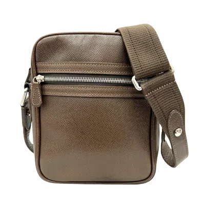 Pre-owned Louis Vuitton Dimitri Brown Leather Shoulder Bag ()