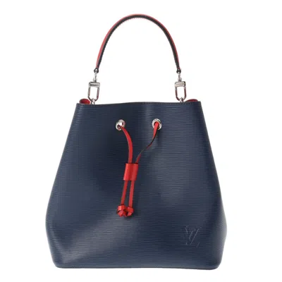 Pre-owned Louis Vuitton Néonoé Blue Leather Shopper Bag ()