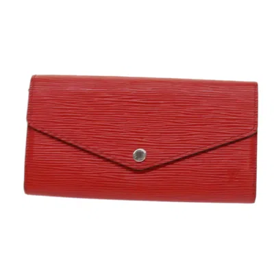 Pre-owned Louis Vuitton Portefeuille Sarah Red Leather Wallet  ()