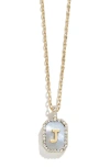 Baublebar Initial Pendant Necklace In Green-j