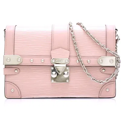 Pre-owned Louis Vuitton Trunk Pink Leather Shopper Bag ()