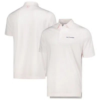 Footjoy Men's Light Pink The Players Painted Floral Lisle Prodry Polo