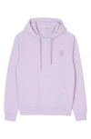 Sandro Logo Hoodie Sweatshirt In Lavender