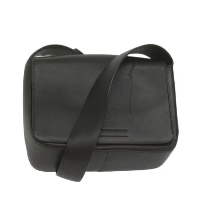 Prada Brown Leather Shoulder Bag () In Black