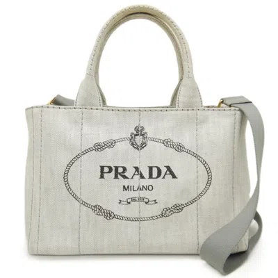 Prada Grey Denim - Jeans Tote Bag ()