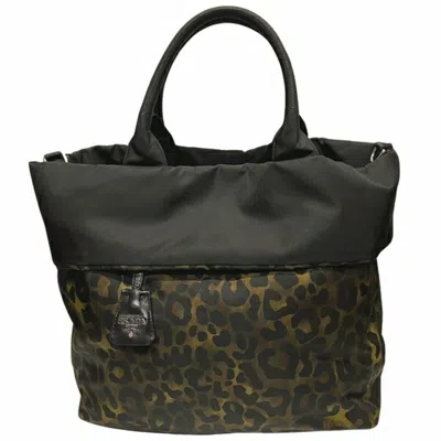 Prada Tessuto Synthetic Tote Bag () In Green