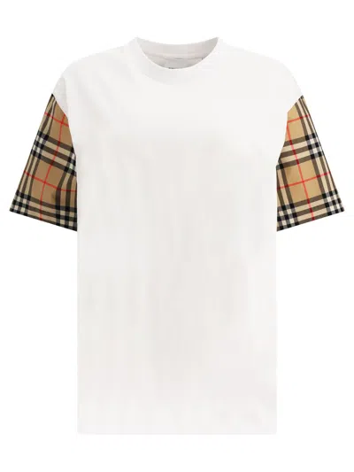 Burberry Oversized Vintage Check T-shirt In White