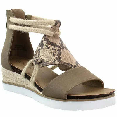 Corkys Footwear Browning Sandals In Taupe In Grey