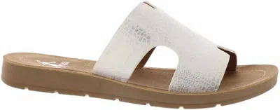 Corkys Footwear Bogalusa Sandals In White Croco In Multi