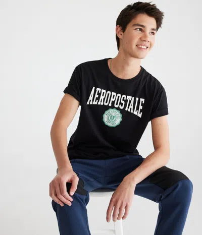 Aéropostale Crest Appliqué Graphic Tee In Multi