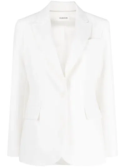 P.a.r.o.s.h. Single-breasted Slim-cut Blazer In White