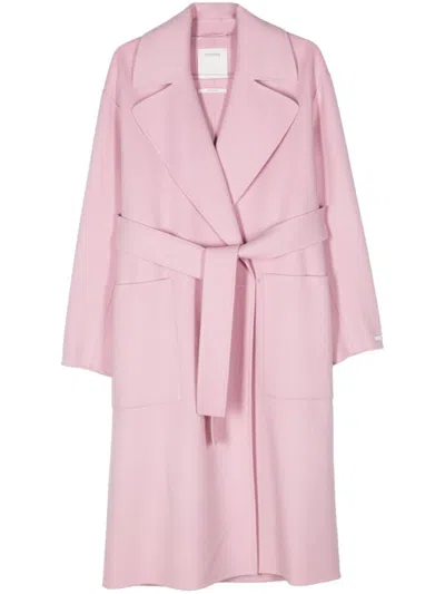 Sportmax Max Mara Belted Long In Pink