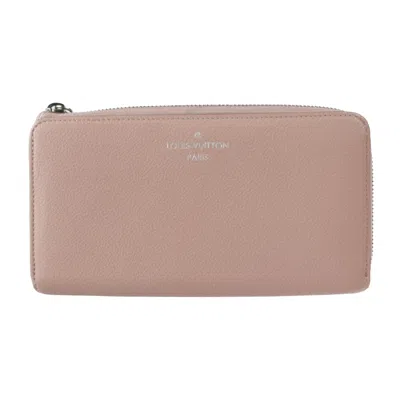 Pre-owned Louis Vuitton Portefeuille Comète Leather Wallet () In Pink