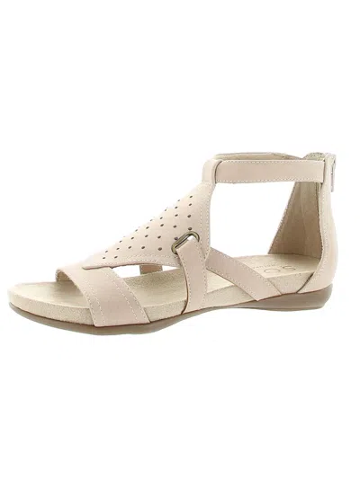 Soul Naturalizer Avonlee Womens Leather Zipper Strappy Sandals In Beige