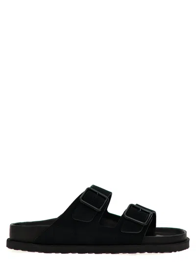 Birkenstock 1774 Arizona Leather Sandals In Black