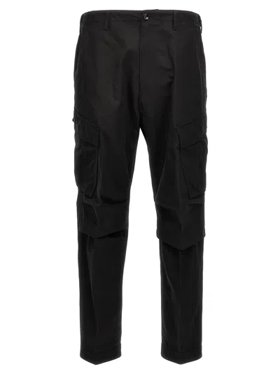 Tom Ford Compact Cotton Cargo Sport Pants In Black