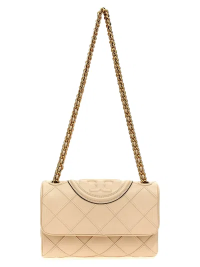 Tory Burch Fleming Small Shoulder Bag In White