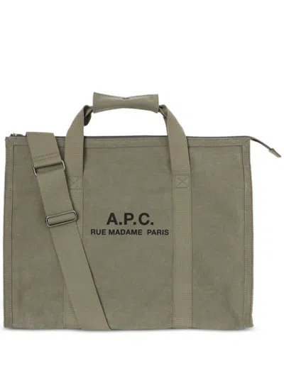 Apc A.p.c. Gym Bag Recuperation Bags In Green