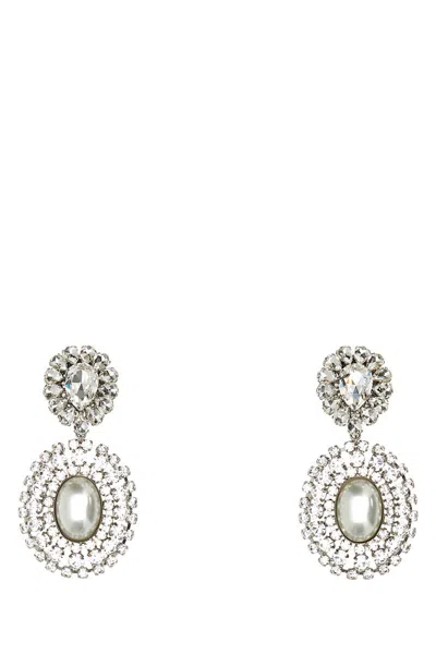 Alessandra Rich Earrings In Crysilver