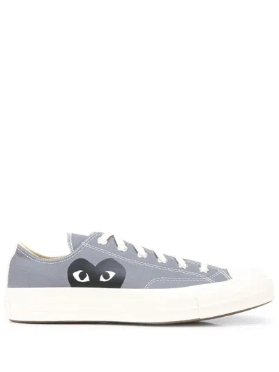 Comme Des Garçons Play New Big Heart Ct20 Low Top Shoes In Grey